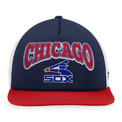 Chicago White Sox Fanatics Heritage Foam Front Trucker Snapback Hat - Navy/Red - Fanatics on Sale