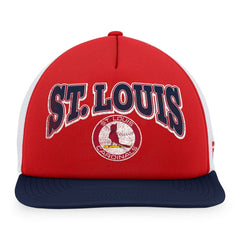 St. Louis Cardinals Fanatics Heritage Foam Front Trucker Snapback Hat - Red/Navy - Fanatics on Sale