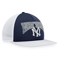New York Yankees Fanatics Heritage Foam Front Trucker Snapback Hat - Navy/White - Fanatics Discount