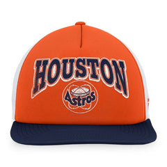 Houston Astros Fanatics Heritage Foam Front Trucker Snapback Hat - Orange/Navy - Fanatics on Sale