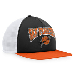 San Francisco Giants Fanatics Heritage Foam Front Trucker Snapback Hat - Black/Orange - Fanatics Sale