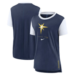 Tampa Bay Rays Nike Women's Local Touch Fashion T-Shirt - Navy - Nike Lifestyle
