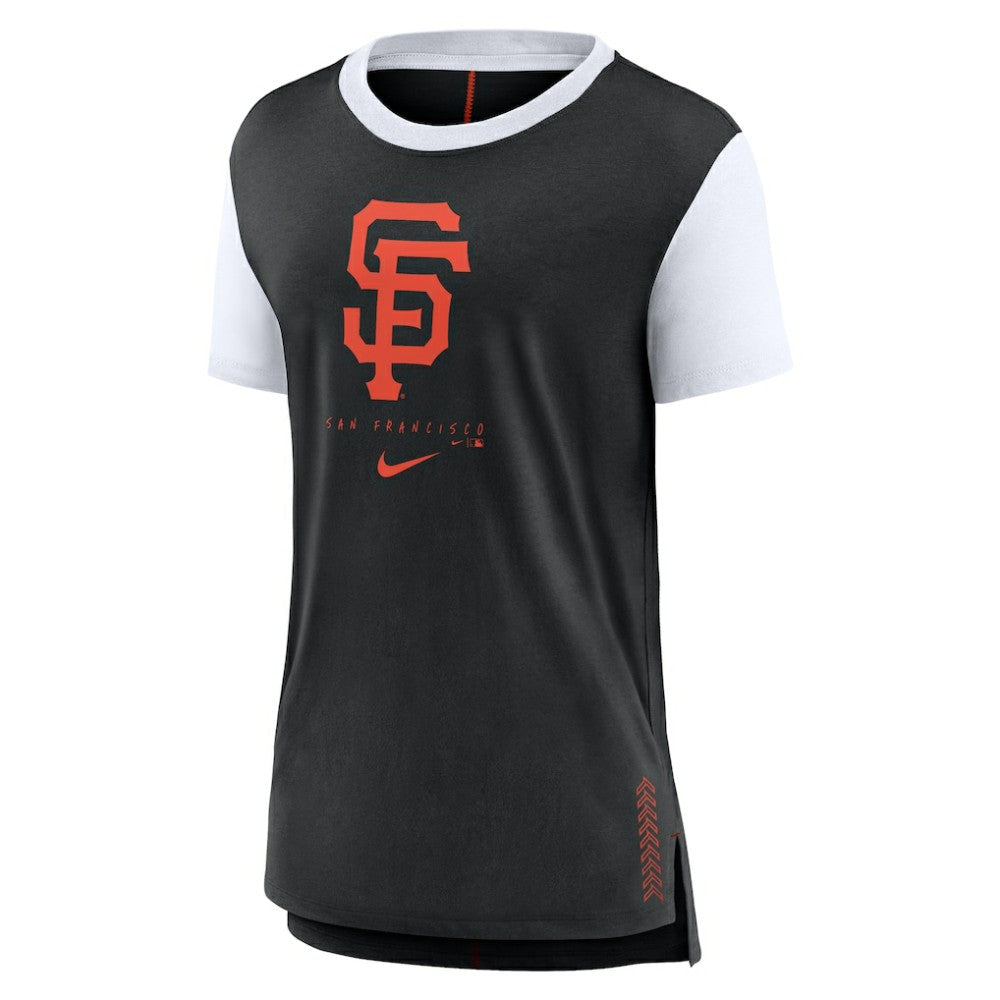 San Francisco Giants Nike Women's Local Touch Fashion Top - Black - Nike Discount