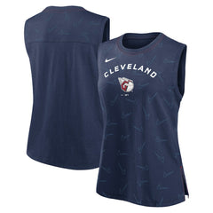 Cleveland Guardians Nike Women's Muscle Play Tank Top - Navy - Nike Sale