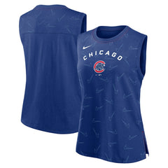 Chicago Cubs Nike Women's Muscle Play Tank Top - Royal - Nike Discount