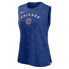 Chicago Cubs Nike Women's Muscle Play Tank Top - Royal - Nike Discount