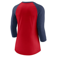 St. Louis Cardinals Nike Women's Next Up Tri-Blend Raglan 3/4-Sleeve T-Shirt - Red/Navy - Nike Sale