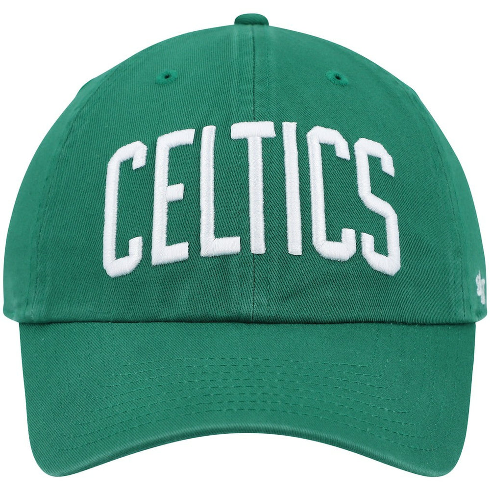 Boston Celtics '47 Clean Up Wordmark Adjustable Hat Kelly Green | 47 brand US