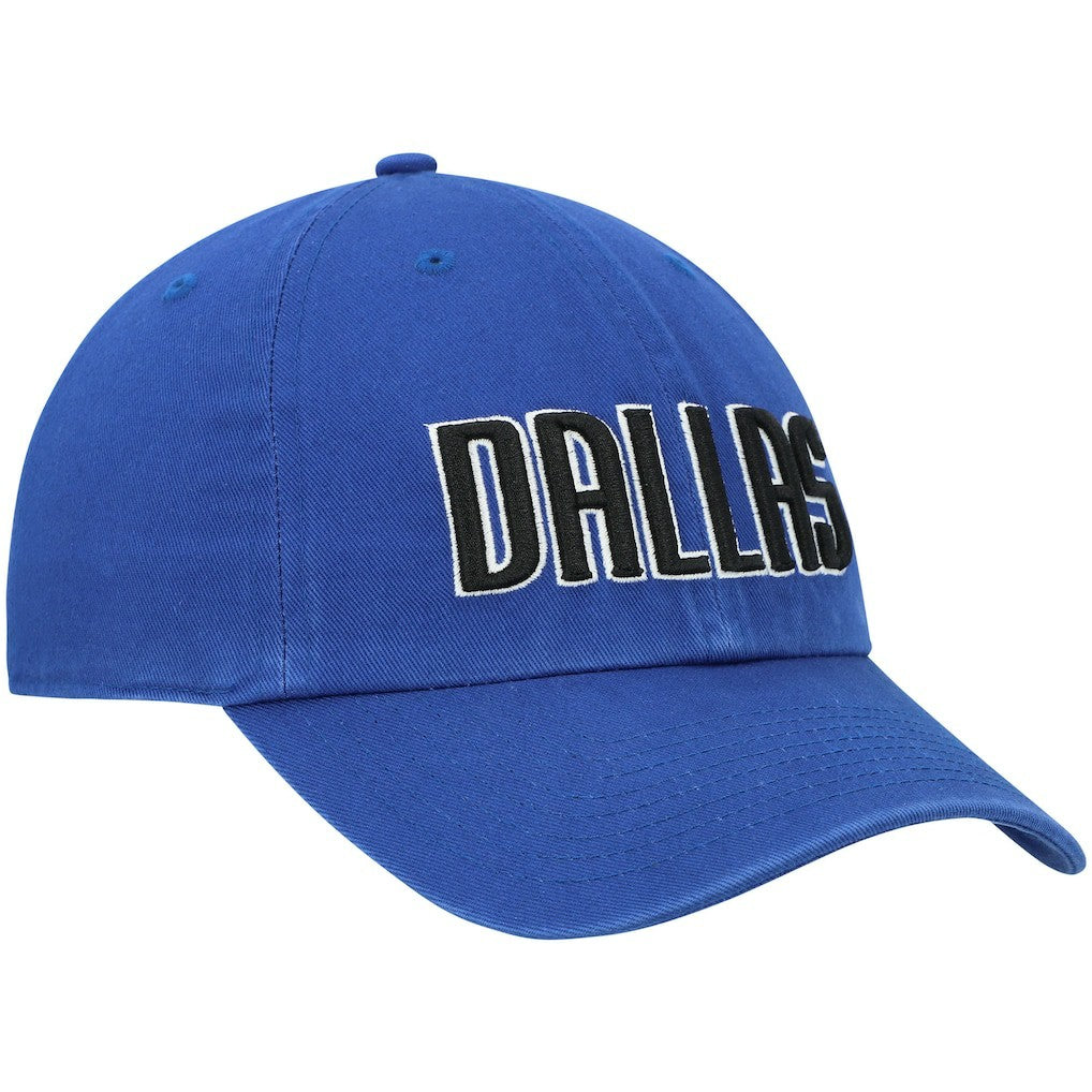 Dallas Mavericks '47 Clean Up Wordmark Adjustable Hat for sale Royal | 47 brand discount