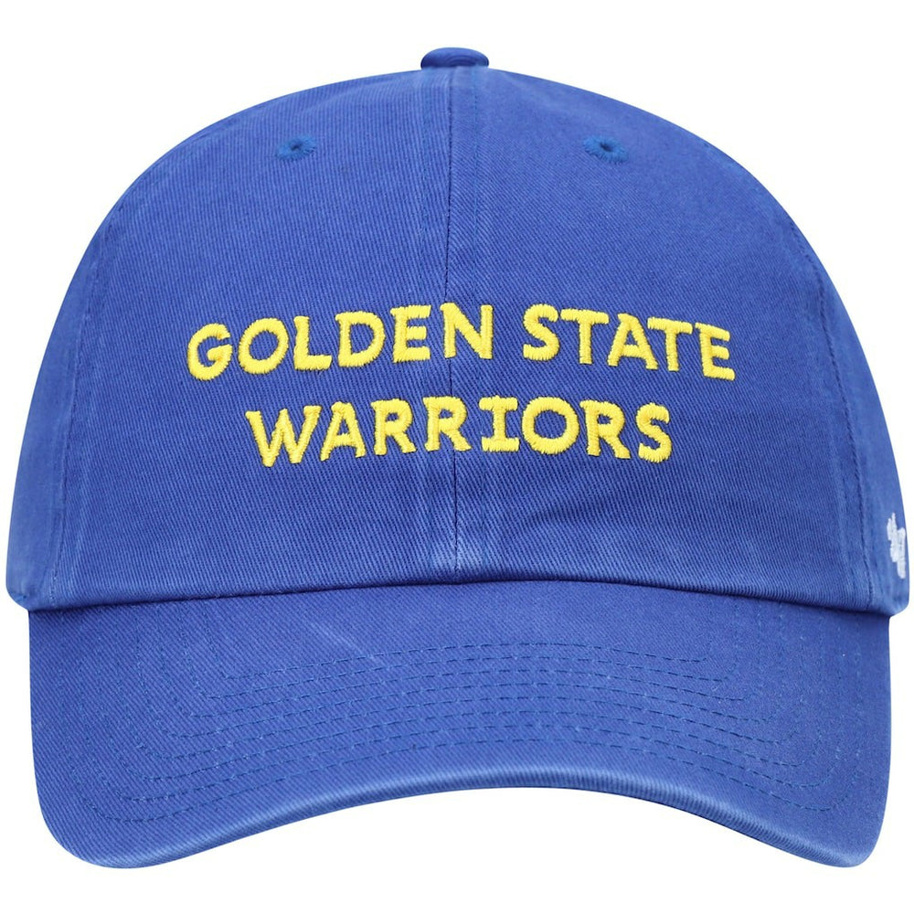Golden State Warriors '47 Clean Up Wordmark Adjustable Hat for sale Royal | 47 brand US