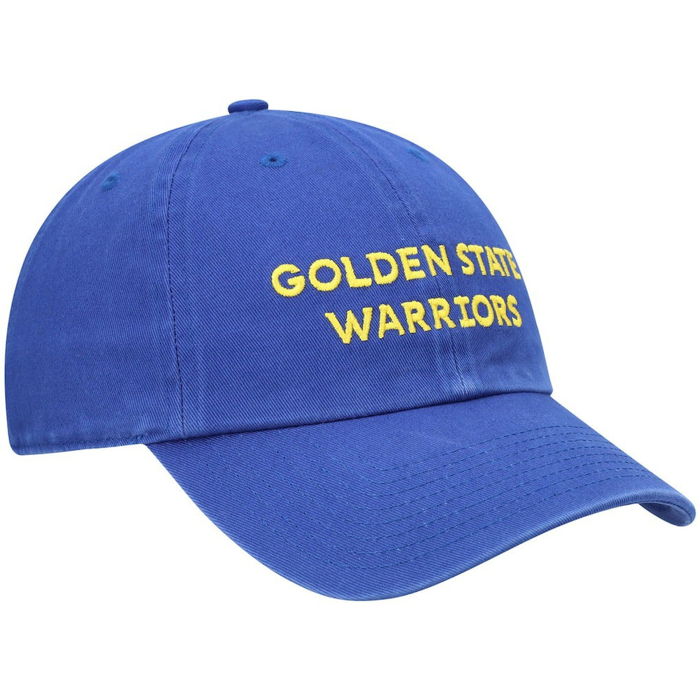Golden State Warriors '47 Clean Up Wordmark Adjustable Hat for sale Royal | 47 brand US
