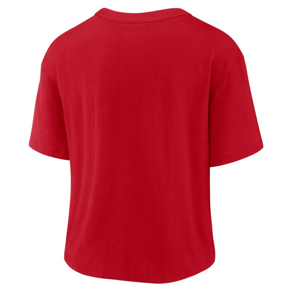 St. Louis Cardinals Nike Women's Line Up High Hip Fashion T-Shirt - Red/White - Nike on Sale