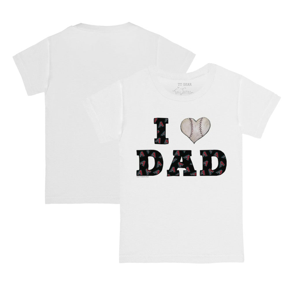 Arizona Diamondbacks Tiny Turnip Youth I Love Dad T-Shirt - White - MLB Lifestyle