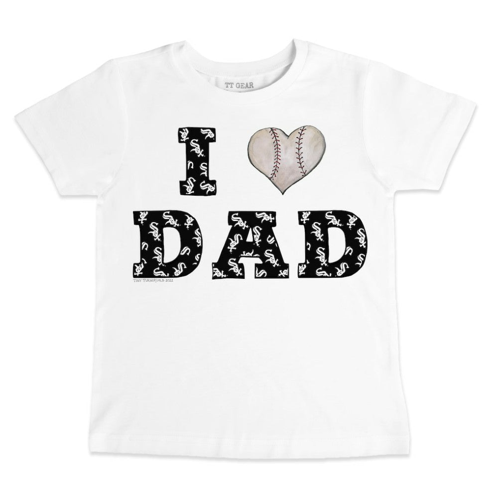Chicago White Sox Tiny Turnip Youth I Love Dad T-Shirt - White - MLB Online