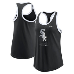 Chicago White Sox Nike Women's Tech Tri-Blend Tank Top - Black - Nike Online