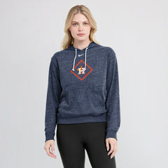 Houston Astros Nike Women's Diamond Icon Gym Vintage Lightweight Hooded Top - Navy - Nike Lifestyle