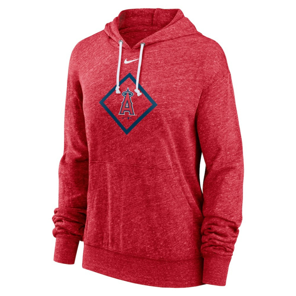 Los Angeles Angels Nike Women's Diamond Icon Gym Vintage Lightweight Hooded Top - Red - Nike Sale