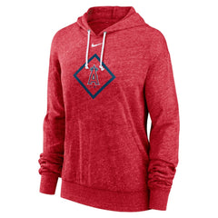 Los Angeles Angels Nike Women's Diamond Icon Gym Vintage Lightweight Hooded Top - Red - Nike Sale