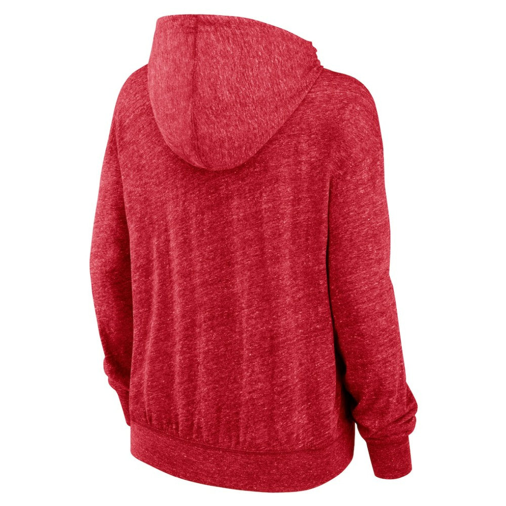 Washington Nationals Nike Women's Diamond Icon Gym Vintage Lightweight Hooded Top - Red - Nike Lifestyle