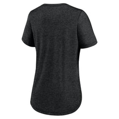 Arizona Diamondbacks Nike Women's Rewind Arch Mix Tri-Blend T-Shirt - Heather Black - Nike Lifestyle