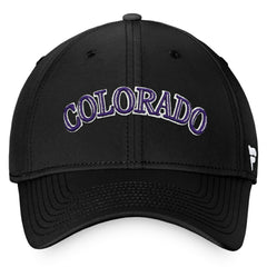 Colorado Rockies Fanatics Cooperstown Core Flex Hat - Black - Fanatics Lifestyle