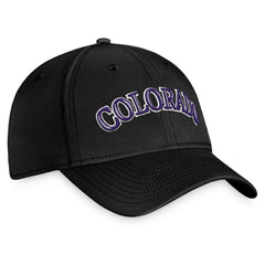 Colorado Rockies Fanatics Cooperstown Core Flex Hat - Black - Fanatics Lifestyle