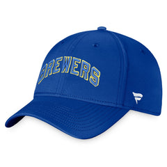 Milwaukee Brewers Fanatics Cooperstown Core Flex Hat - Royal - Fanatics Discount