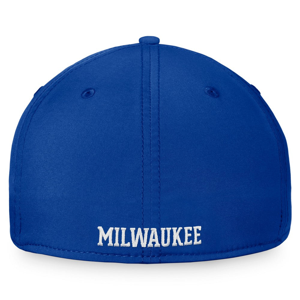 Milwaukee Brewers Fanatics Cooperstown Core Flex Hat - Royal - Fanatics Discount