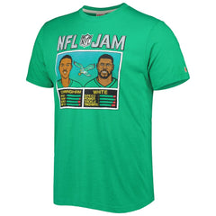Randall Cunningham & Reggie White Philadelphia Eagles Homage Unisex NFL Jam Retired Tri-Blend T-Shirt Heather Kelly Green