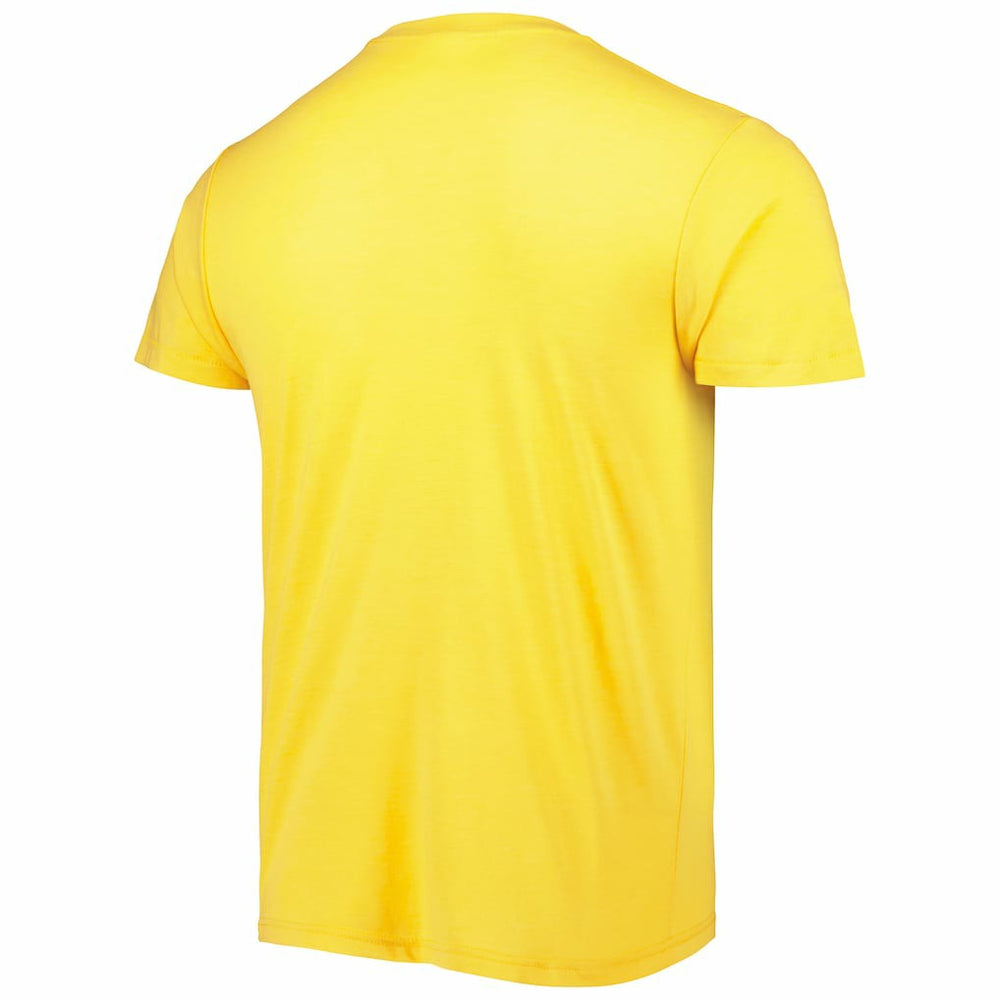 Justin Herbert Los Angeles Chargers Homage Unisex NFL Blitz Player Tri-Blend T-Shirt Heather Gold