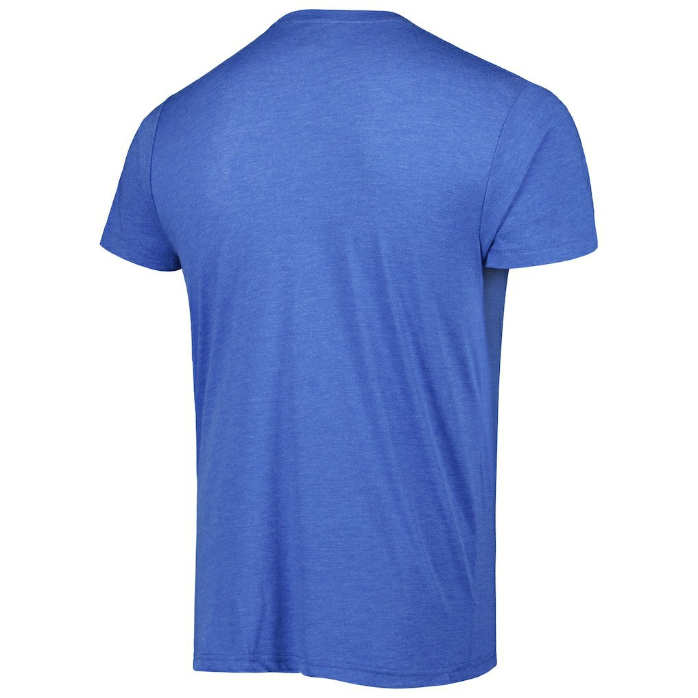 Aaron Donald Los Angeles Rams Homage Unisex NFL Blitz Player Tri-Blend T-Shirt Heather Royal