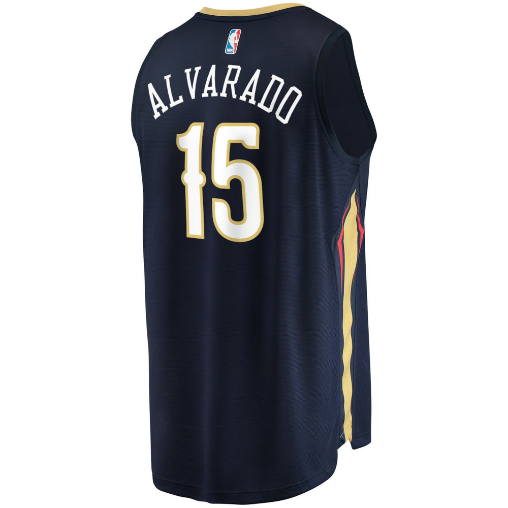 Jose Alvarado New Orleans Pelicans Fast Break Replica Jersey Icon Edition Navy | Fanatics Lifestyle