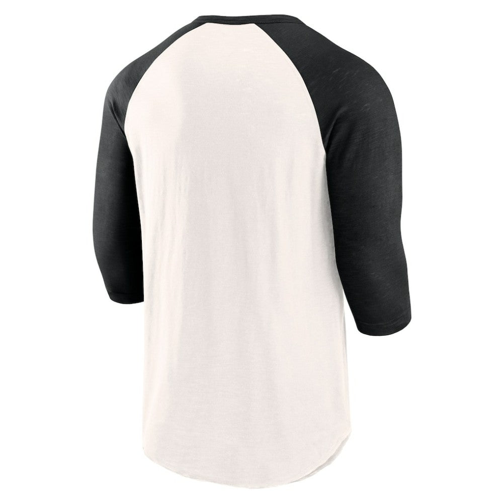 San Francisco Giants Fanatics Backdoor Slider Raglan 3/4-Sleeve T-Shirt - White/Black - Fanatics Discount