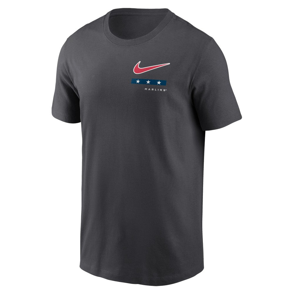 Miami Marlins Nike Americana T-Shirt - Anthracite - Nike Sale
