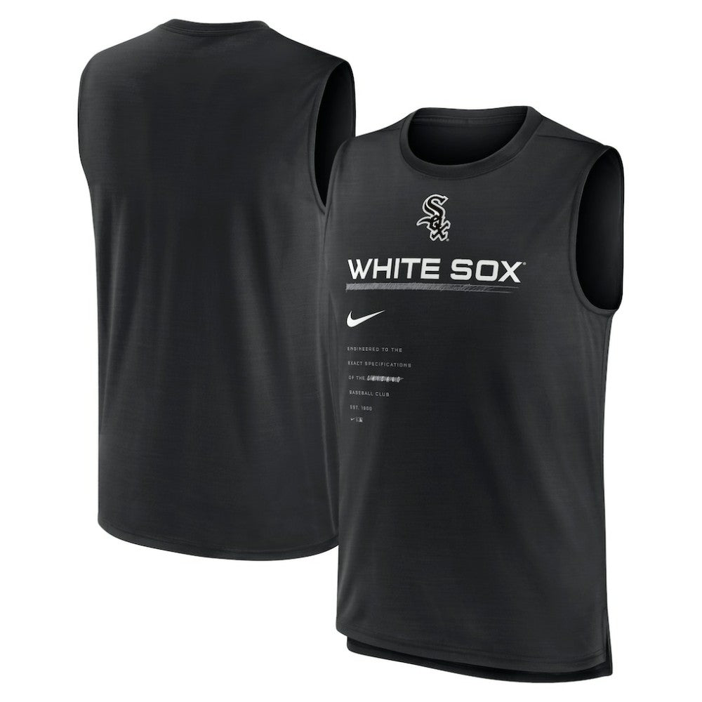 Chicago White Sox Nike Exceed Performance Tank Top - Black - Nike Discount