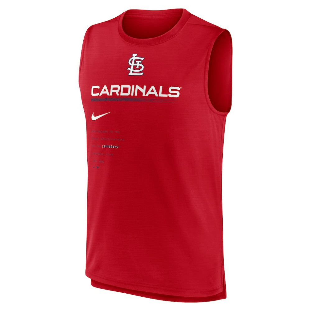 St. Louis Cardinals Nike Exceed Performance Tank Top - Red - Nike Sale