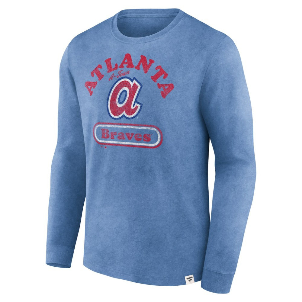 Atlanta Braves Fanatics Circus Catch Long Sleeve T-Shirt - Royal - Fanatics on Sale