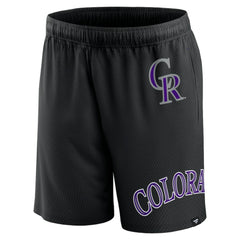 Colorado Rockies Fanatics Clincher Mesh Shorts - Black - Fanatics Online