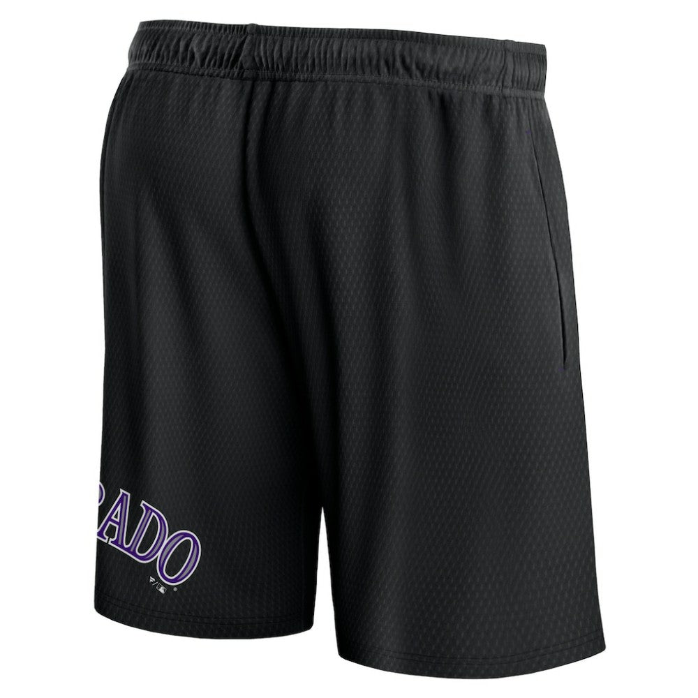 Colorado Rockies Fanatics Clincher Mesh Shorts - Black - Fanatics Online