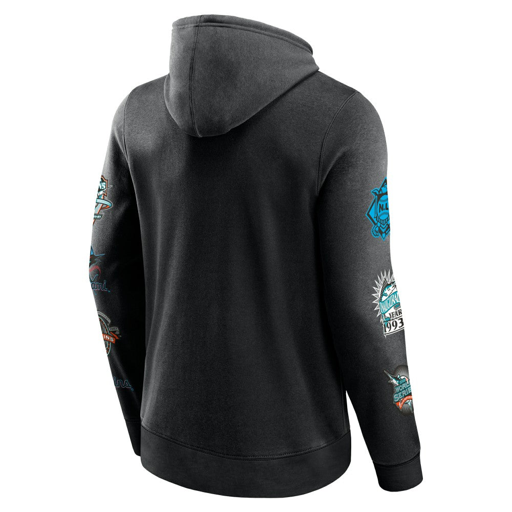 Miami Marlins Fanatics Extra Innings Hoodie - Black - Fanatics Sale