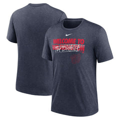 Washington Nationals Nike Home Spin Tri-Blend T-Shirt - Heather Navy - Nike Online