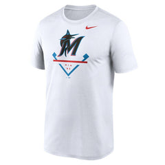 Miami Marlins Nike Icon Legend Dri-FIT T-Shirt - White - Nike on Sale