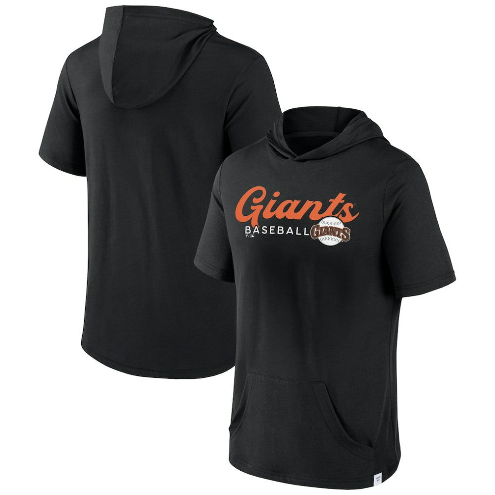 San Francisco Giants Fanatics Offensive Strategy Short Sleeve Pullover Hoodie - Black - Fanatics Online