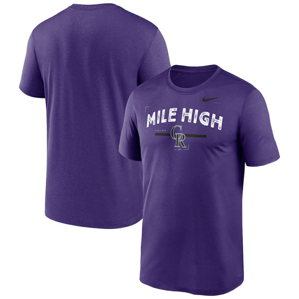 Colorado Rockies Nike Local Legend Practice Performace T-Shirt - Purple - Nike Lifestyle