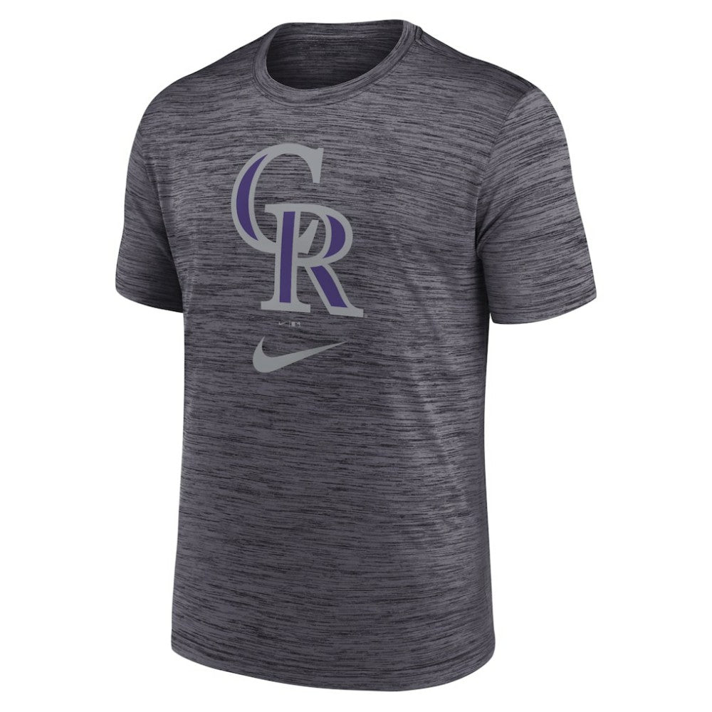 Colorado Rockies Nike Logo Velocity Performance T-Shirt - Black - Nike Sale
