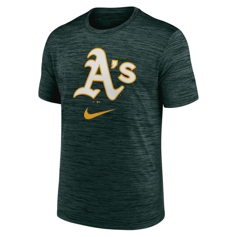 Athletics Nike Logo Velocity Performance T-Shirt - Green - Nike Lifestyle