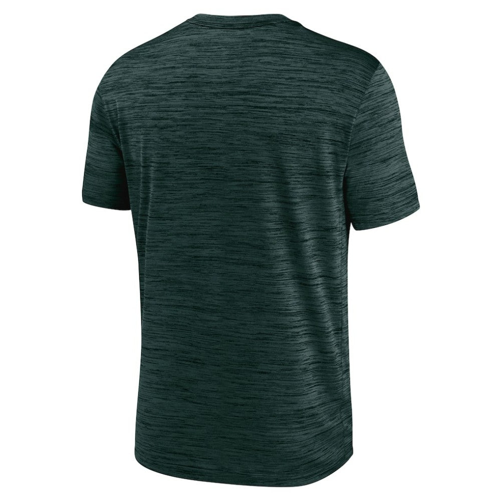 Athletics Nike Logo Velocity Performance T-Shirt - Green - Nike Lifestyle