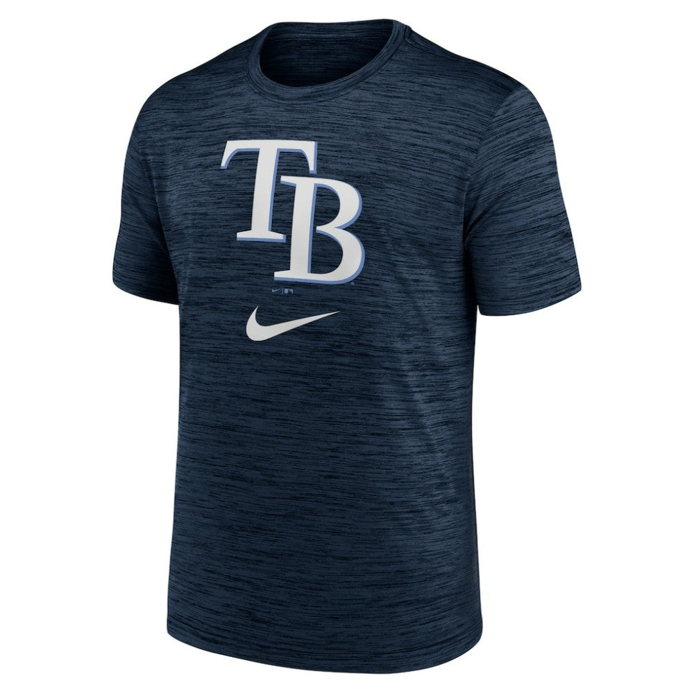 Tampa Bay Rays Nike Logo Velocity Performance T-Shirt - Navy - Nike Online