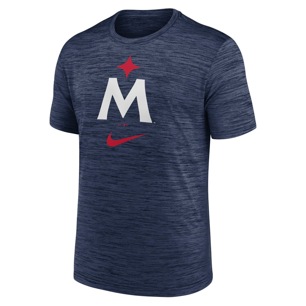 Minnesota Twins Nike 2023 Logo Velocity Performance T-Shirt - Navy - Nike Lifestyle