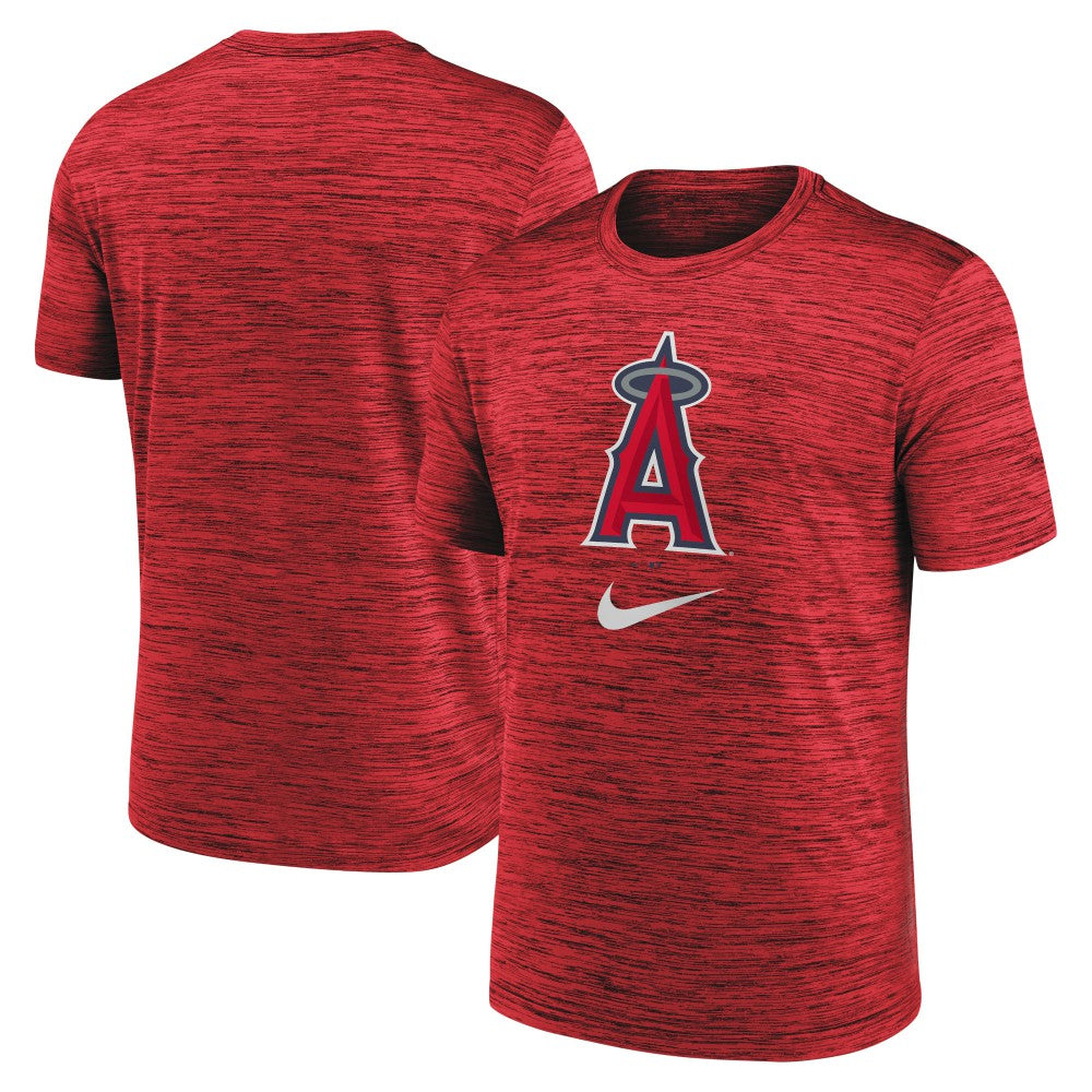 Los Angeles Angels Nike Logo Velocity Performance T-Shirt - Red - Nike on Sale